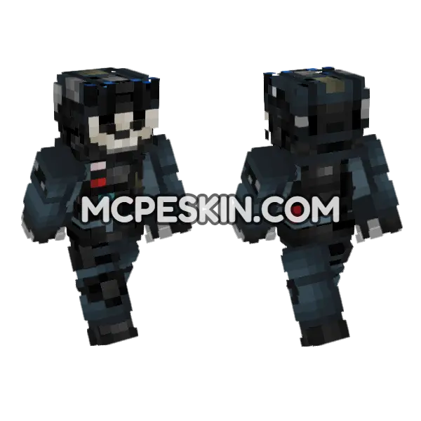 Simon Riley 2022 Minecraft Bedrock skin, front and back