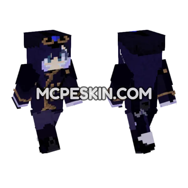 Sir Sharpy Minecraft Bedrock skin, front and back