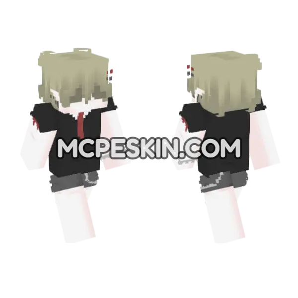 Skin Numba 2 3 Minecraft Bedrock skin, front and back