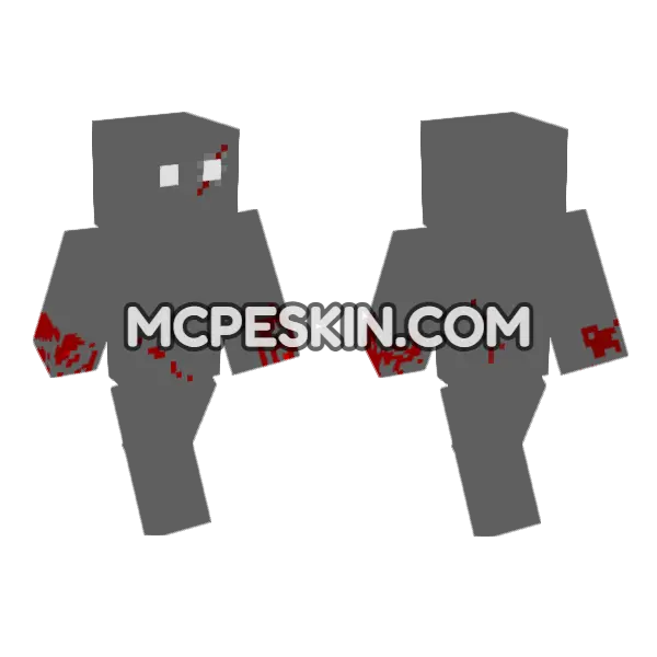Skin Walker 6932491 Minecraft Bedrock skin, front and back