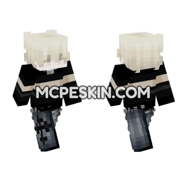 Skin10 Minecraft Bedrock skin, front and back
