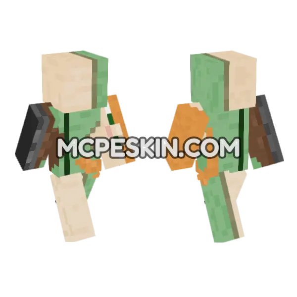 Skin10 Minecraft Bedrock skin, front and back