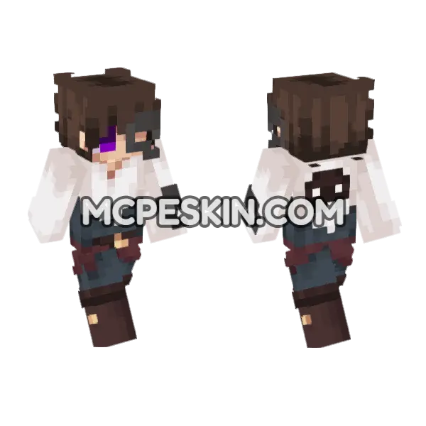 Skin10 Original Character Minecraft Bedrock skin, front and back
