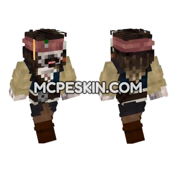 Skin11 Minecraft Bedrock skin, front and back