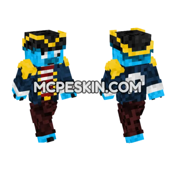Skin17 Minecraft Bedrock skin, front and back