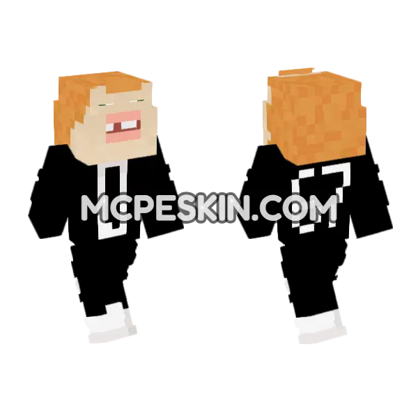 Skin19 Minecraft Bedrock skin, front and back