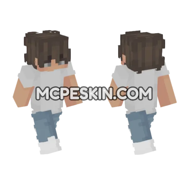 Skin26 Among Us Minecraft Bedrock skin, front and back