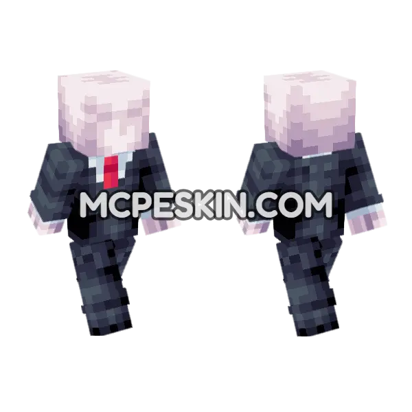 Skin3 Suit Minecraft Bedrock skin, front and back