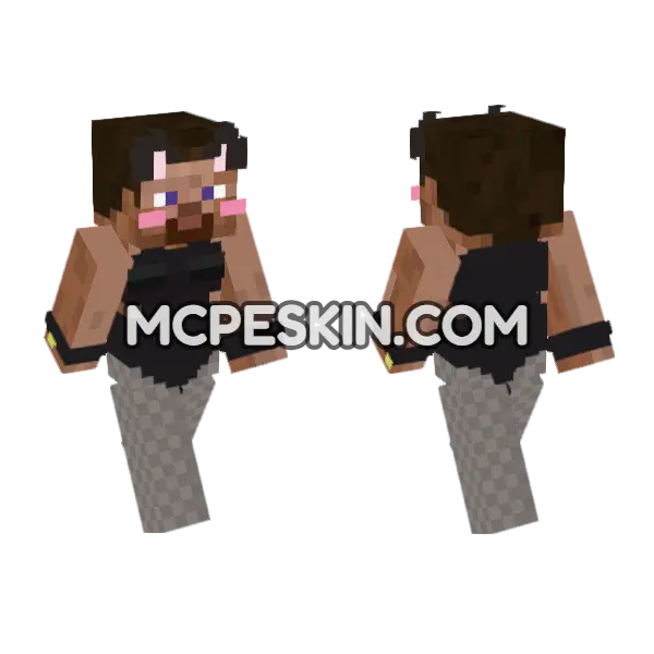 Skin6 Minecraft Bedrock skin, front and back