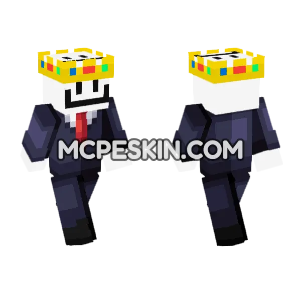 Skin6 Suit Minecraft Bedrock skin, front and back