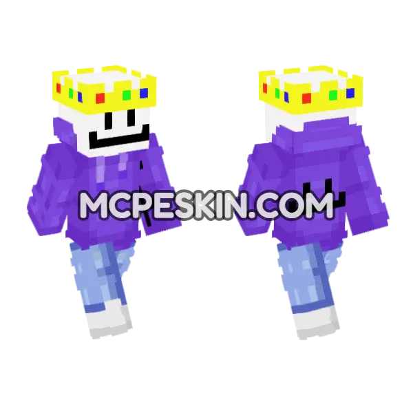 Skin7 Minecraft Bedrock skin, front and back