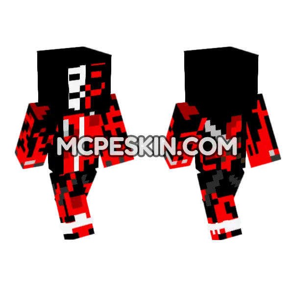 Skin7 Minecraft Bedrock skin, front and back