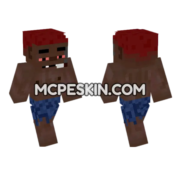 Skin8 Minecraft Bedrock skin, front and back