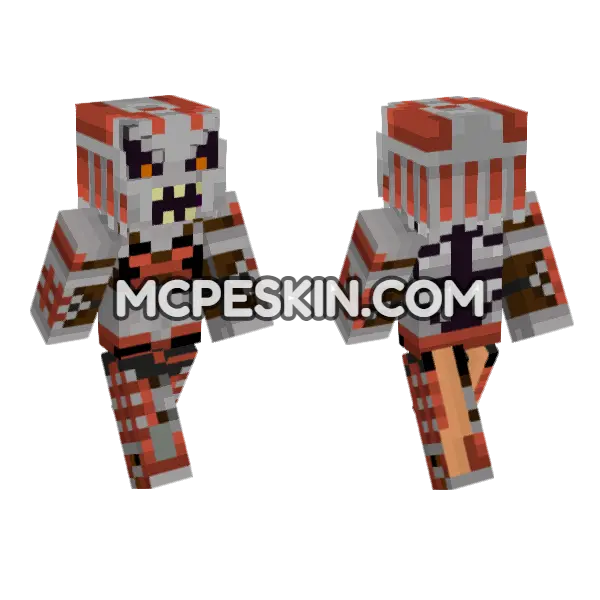 Skorge The Orc Minecraft Bedrock skin, front and back