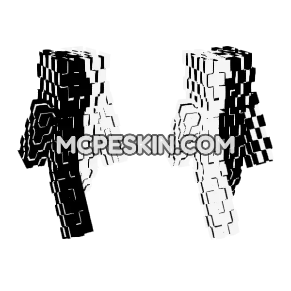 Skorn Skin Minecraft Bedrock skin, front and back