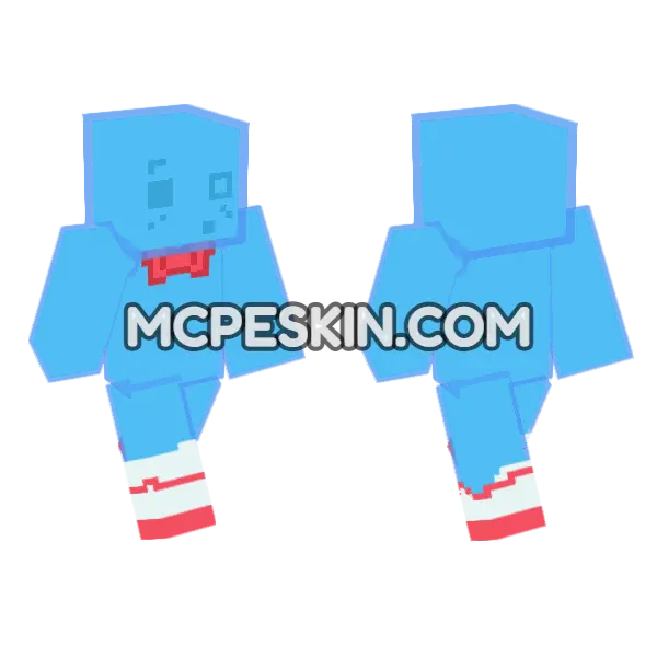 Sky Blue Bow, front and back