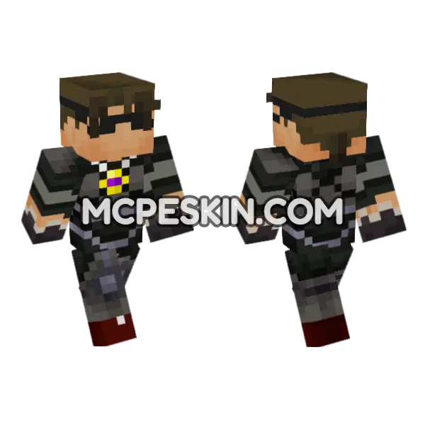 Sky Does Minecraft Minecraft Bedrock skin, front and back