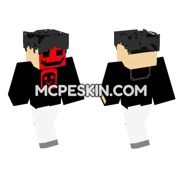 Smile Eater Skin Minecraft Bedrock skin, front and back