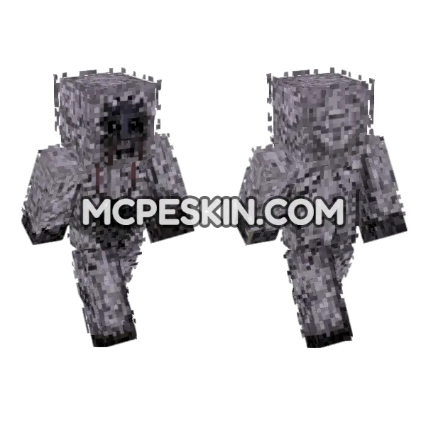 Snow Troll Elden Ring Minecraft Bedrock skin, front and back