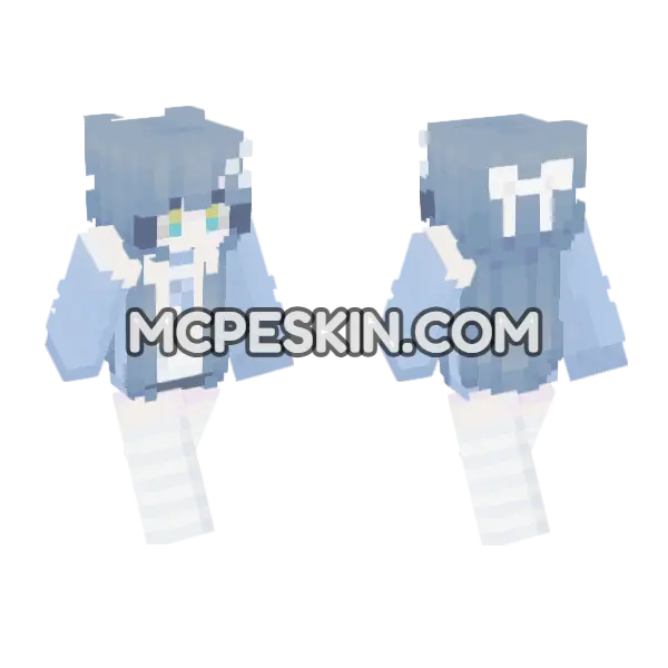 Solar Outfit Minecraft Bedrock skin, front and back