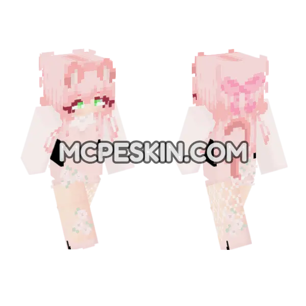 Sophie Dove Minecraft Bedrock skin, front and back