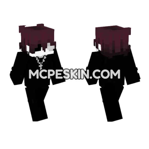 Sorry Everyone Camping Outfit Minecraft Bedrock skin, front and back