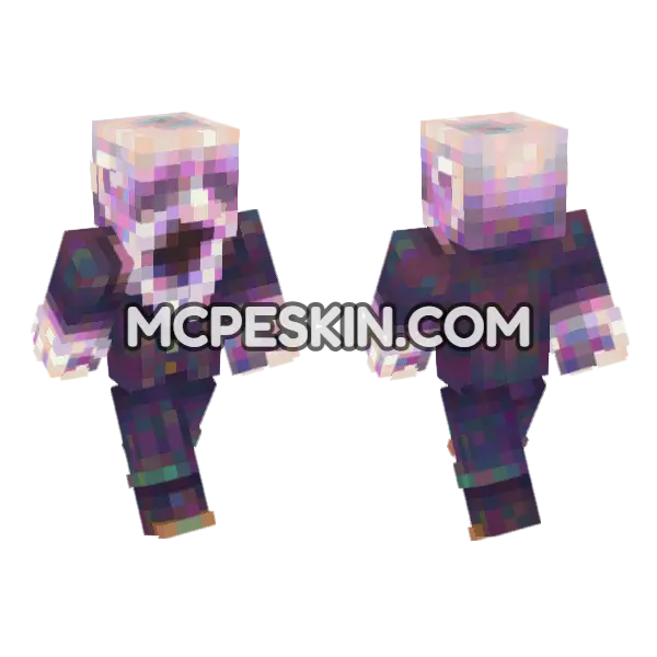 Soul Eater Skin Minecraft Bedrock skin, front and back