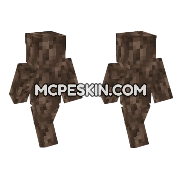 Soul Sand Minecraft Bedrock skin, front and back