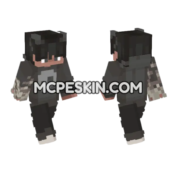 Soul Skin Minecraft Bedrock skin, front and back