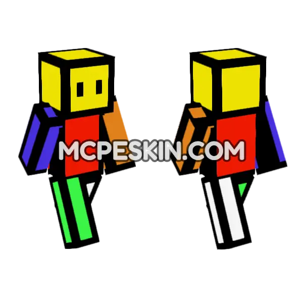 Soycubo Minecraft Bedrock skin, front and back
