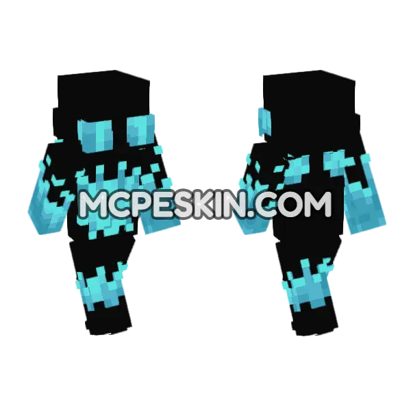 Spark Skin Minecraft Bedrock skin, front and back