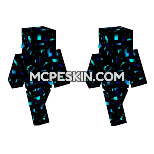 Sparkly Void Suit, front and back