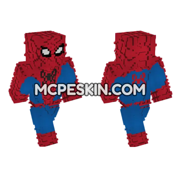 Spider Man Brand New Day Minecraft Bedrock skin, front and back