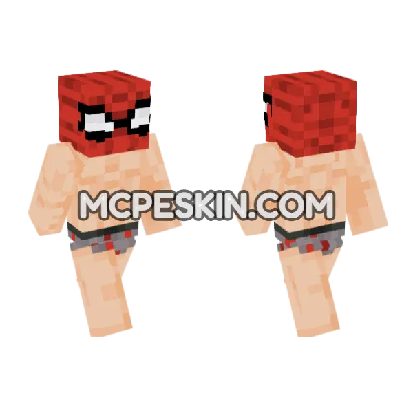 Spider-Man Skin Minecraft Bedrock skin, front and back