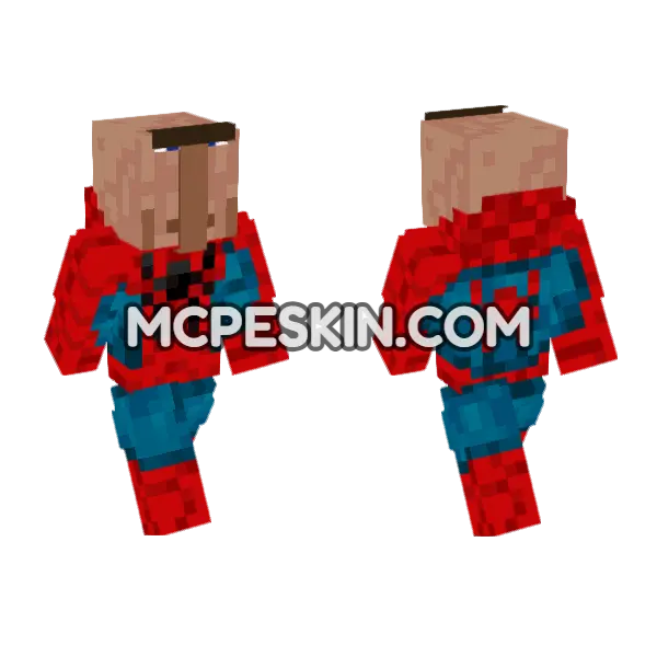 Spider-Man Skin Minecraft Bedrock skin, front and back