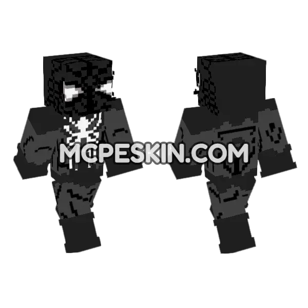 Spider-Man Symbiote Suit, front and back