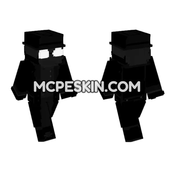 Spider Noir 6953691 Minecraft Bedrock skin, front and back