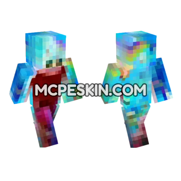 Spongebob Skin 9 Minecraft Bedrock skin, front and back