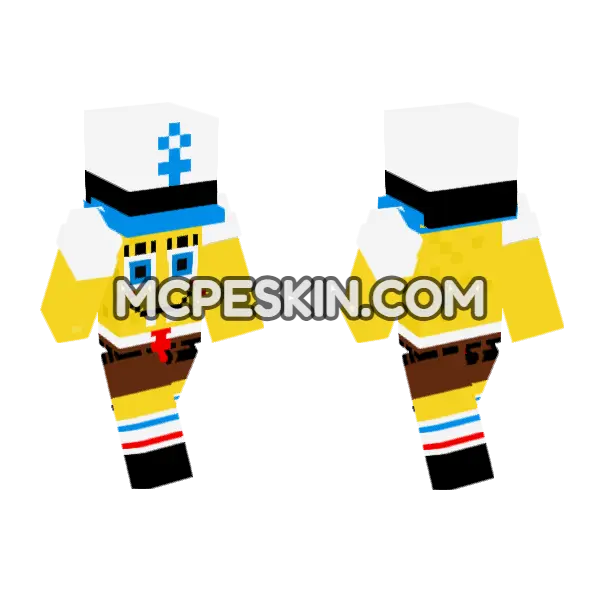 SpongeBob SquarePants, front and back