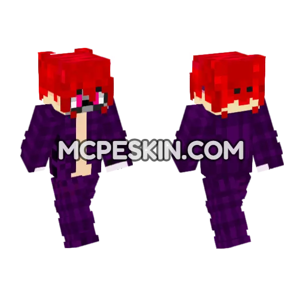 Spy Rgirl Minecraft Bedrock skin, front and back