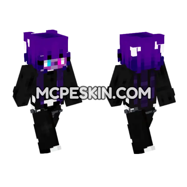 Spy Rgirl Lens Minecraft Bedrock skin, front and back