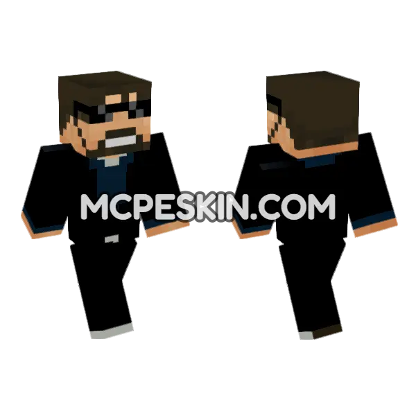 Ssundee Minecraft Bedrock skin, front and back