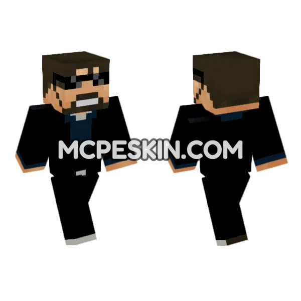 Ssundee Skin Minecraft Bedrock skin, front and back