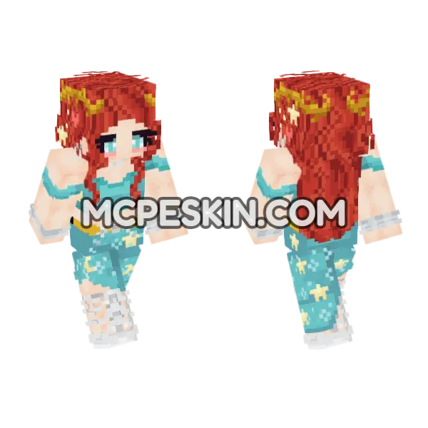Star Goddess Kawaii Blue, front and back