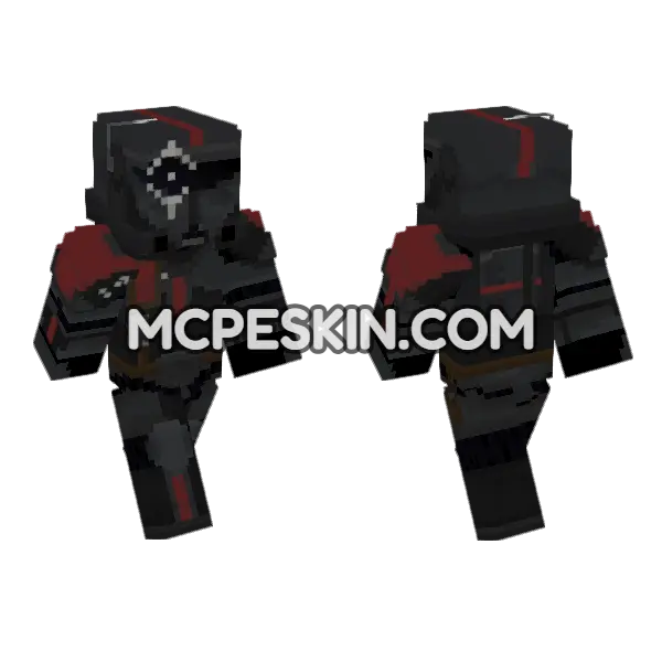Star Wars Bad Batch Crosshair Minecraft Bedrock skin, front and back