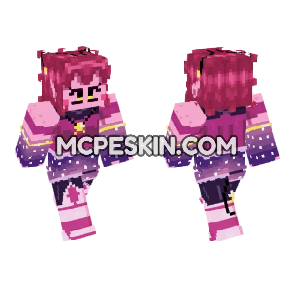 Starcatcher Gf Request Minecraft Bedrock skin, front and back