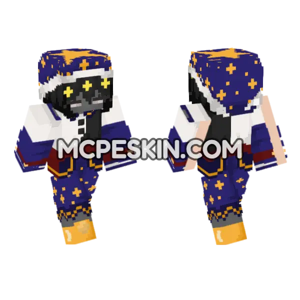Starry Night Wizard, front and back