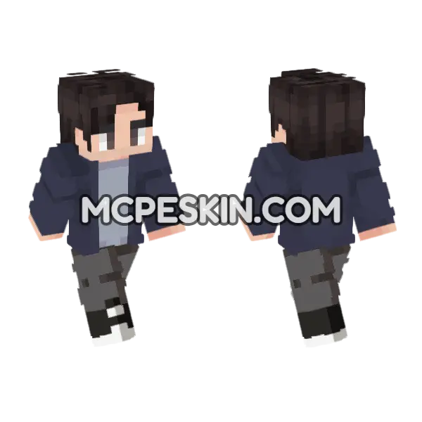 Steve Season 1 Minecraft Bedrock skin, front and back