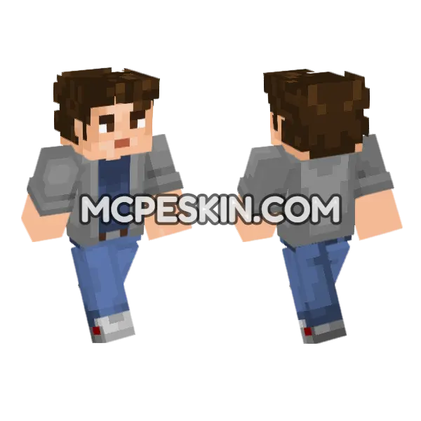 Steve Season 2 Minecraft Bedrock skin, front and back