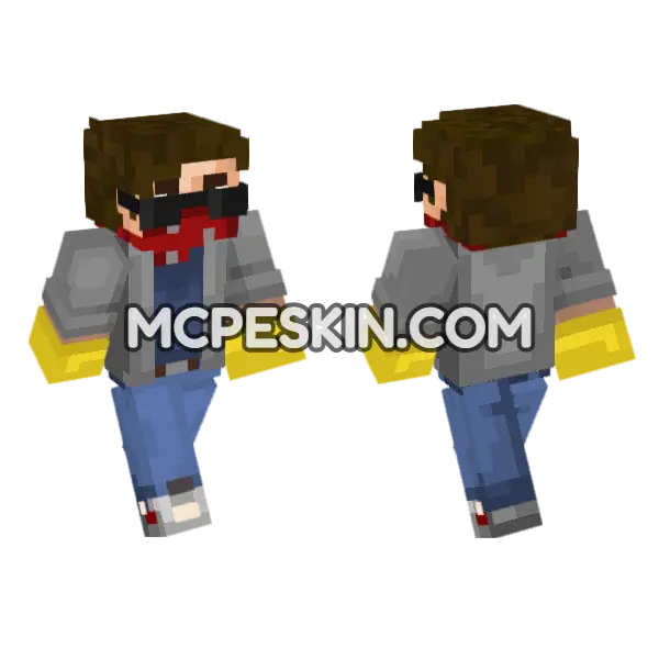 Steve Season 2 Hunting Minecraft Bedrock skin, front and back